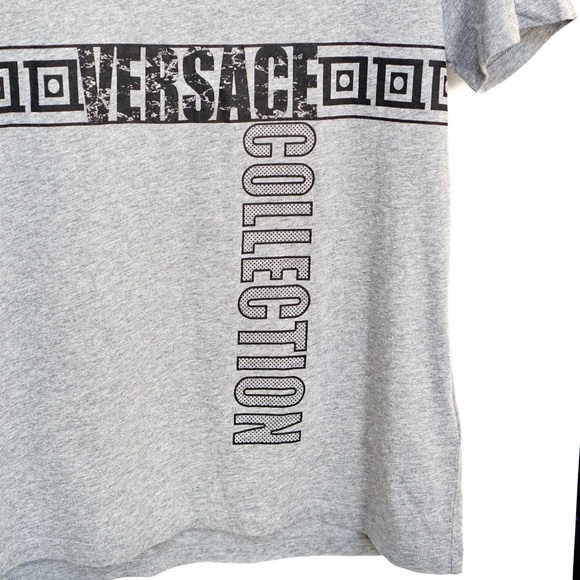 Versace Logo Tape T Shirt - Picture 2 of 4